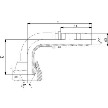 Raccord DICSA PF13890RVS