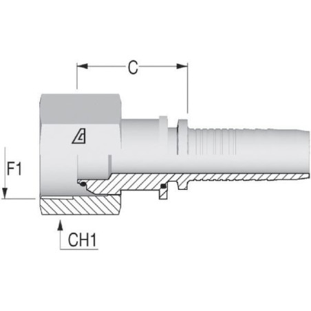 Raccord ALFAGOMMA PF86