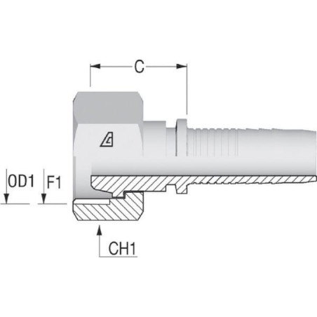 Raccord ALFAGOMMA PGF1324
