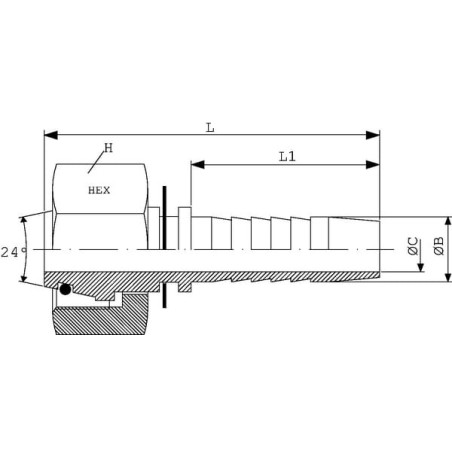 Raccord DICSA PGLO1022RVS