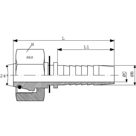 Raccord DICSA PGSO1324RVS