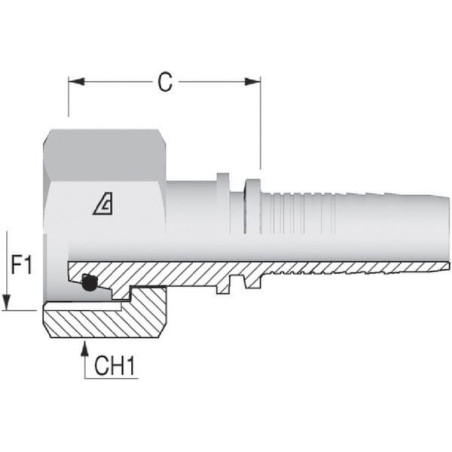 Raccord ALFAGOMMA PGSO1630
