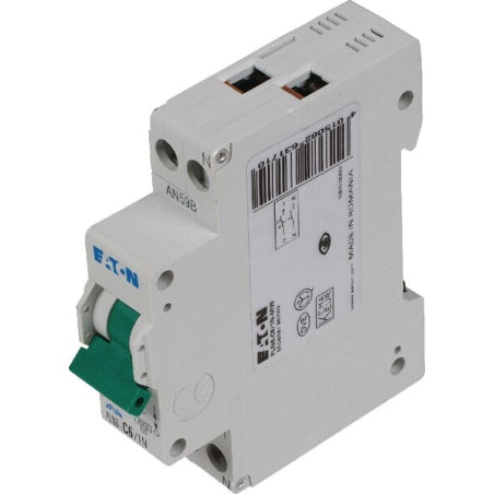 Disjoncteur de protection de ligne 6A EATON PLN6C61N