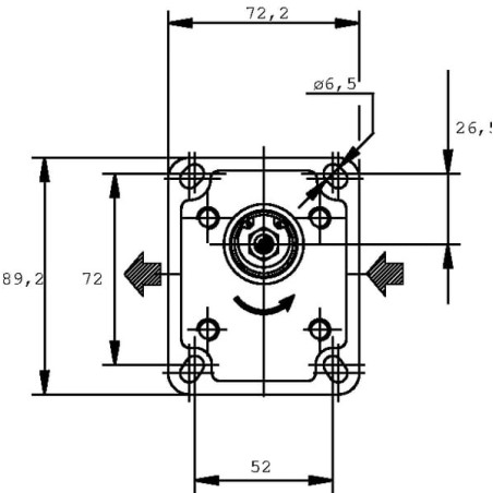 Pompe hydraulique CASAPPA PLP104D081E1