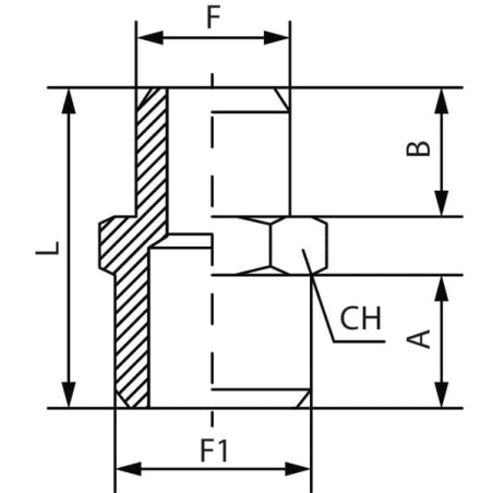 Raccord cônique double UNIVERSEL PN1814T