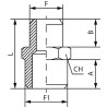 Raccord cônique double UNIVERSEL PN3812T