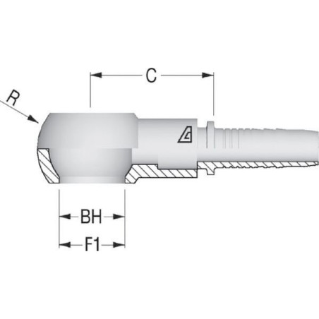Raccord ALFAGOMMA PQM614