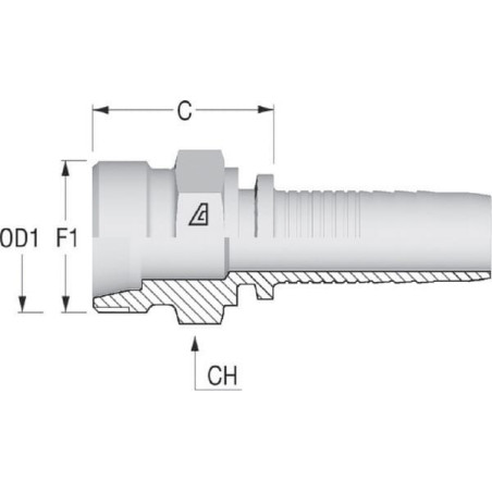Raccord ALFAGOMMA PRF1324