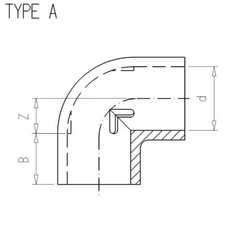 Coude VDL PVC7ELB9034