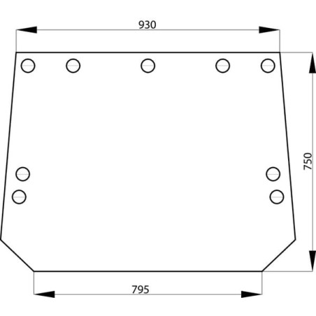 Vitre arrière UNIVERSEL R129954N