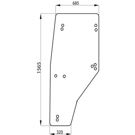 Vitre de porte gauche UNIVERSEL R141527N