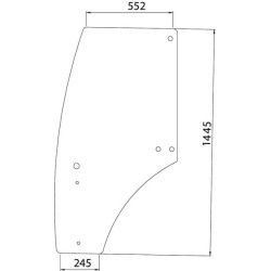 Vitre de porte UNIVERSEL R198624N