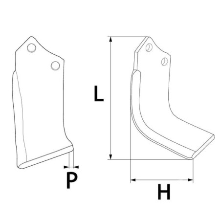 Couteau de fraise gauche ALPINA RB02108433