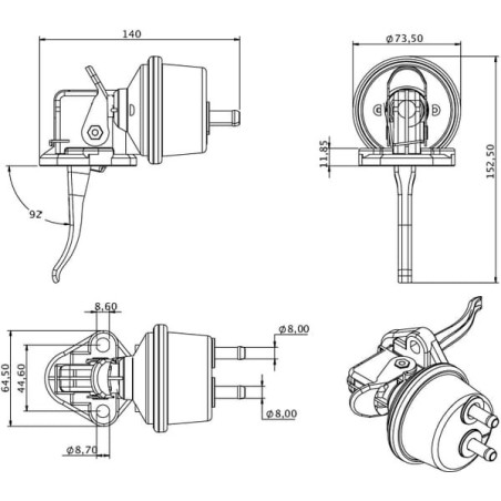 Pompe à carburant UNIVERSEL RE61260KR