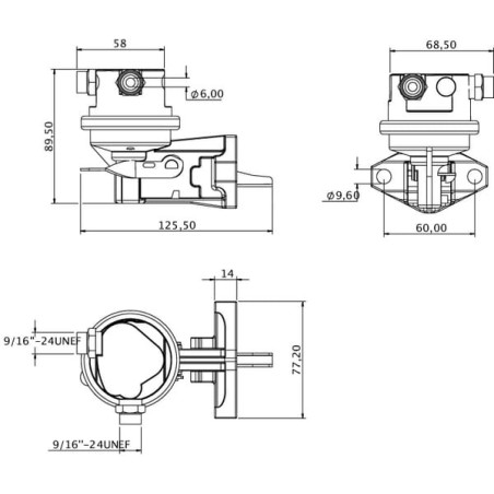 Pompe à carburant UNIVERSEL RE66153KR