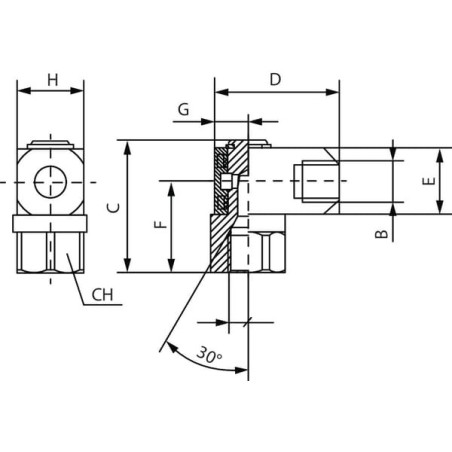 Accouplement UNIVERSEL RJ14