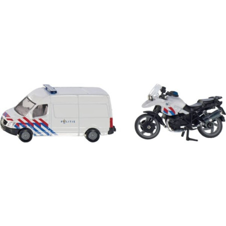 Camion et moto de police miniature SIKU S01655