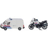 Camion et moto de police miniature SIKU S01655