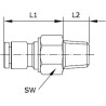 Raccord UNIVERSEL SCRMT614P