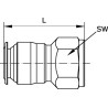Raccord UNIVERSEL SCSF1212B