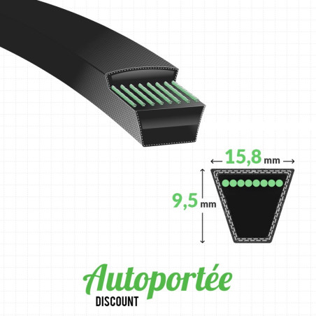 Courroie de coupe MTD 410