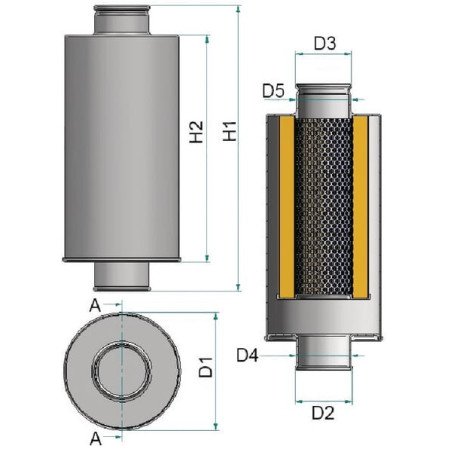 Filtre hydraulique HIFI-FILTER SH63624