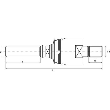 Rotule de direction UNIVERSEL SHP079KR