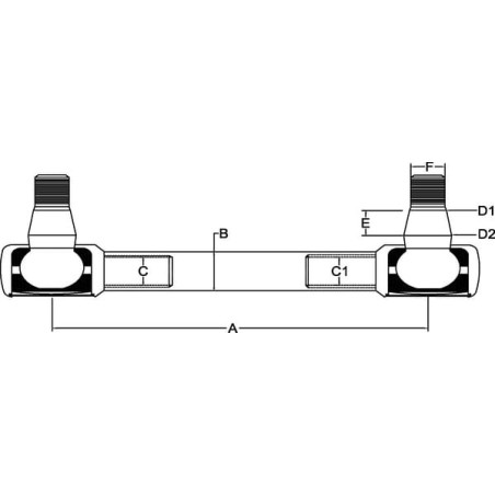 Barre de direction UNIVERSEL SHP085KR
