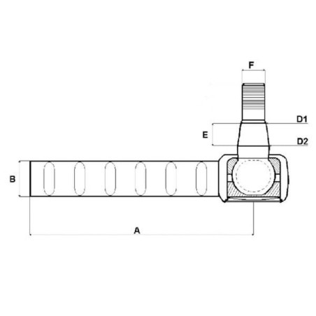 Rotule de direction UNIVERSEL SHP094KR