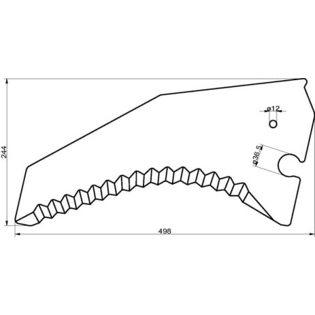 Couteau d'ensilage UNIVERSEL SM06200
