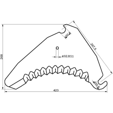 Couteau d'ensilage UNIVERSEL SM06899