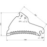 Couteau d'ensilage UNIVERSEL SM14071