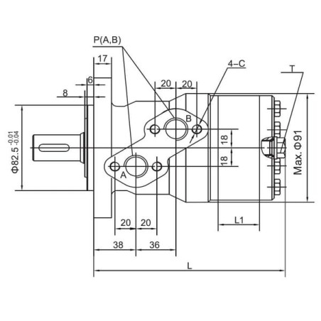 Moteur orbital GOPART SMP400A225YGP