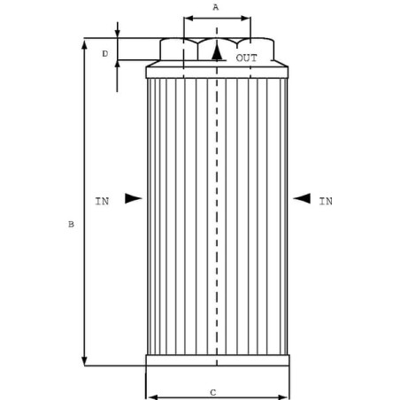 Filtre d'aspiration MP-FILTRI STR452M90
