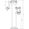 Pied béquille SIMOL STRLR3102