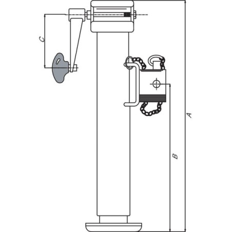 Pied béquille SIMOL STRLR3152