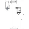 Pied béquille SIMOL STRLR3152