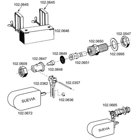 Raccord pour abreuvoir SUEVIA SU1020650