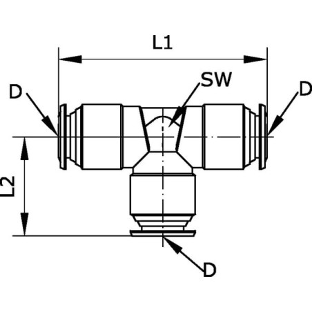 Raccord UNIVERSEL TC6B