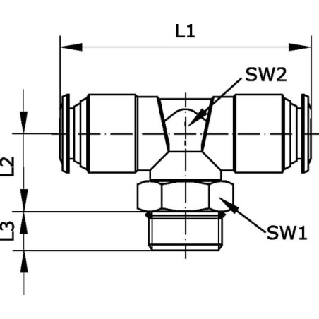 Raccord UNIVERSEL TCSS1012B