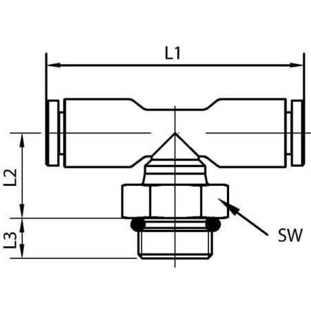 Raccord UNIVERSEL TCSS1012P