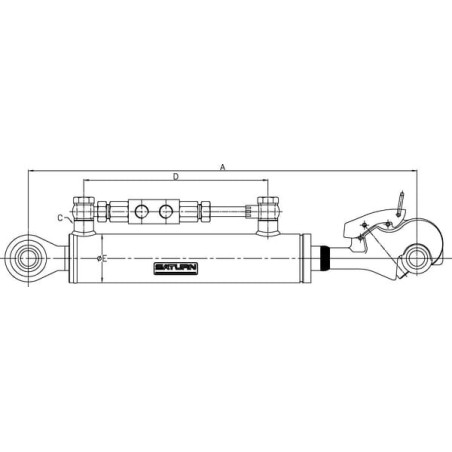 Barre de poussée hydraulique UNIVERSEL TCVNN305015011