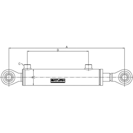 Barre de poussée hydraulique UNIVERSEL TENNN305015011