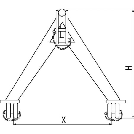 Triangle d'attelage UNIVERSEL TL150677