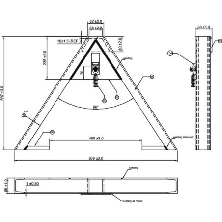 Triangle d'attelage UNIVERSEL TL150681