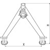 Triangle d'attelage UNIVERSEL TL150779