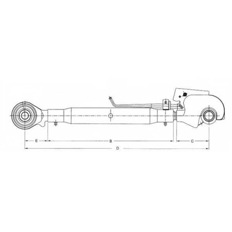 Barre de poussée UNIVERSEL TLC4003633KR