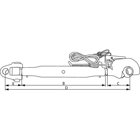 Barre de poussée UNIVERSEL TLC5103632032KR