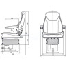 Siège à suspension pneumatique GOPART TS52000GP