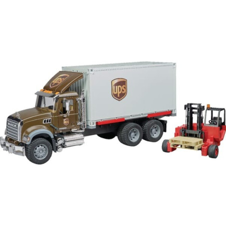 Camion de livraison avec chariot élévateur miniature BRUDER U02828